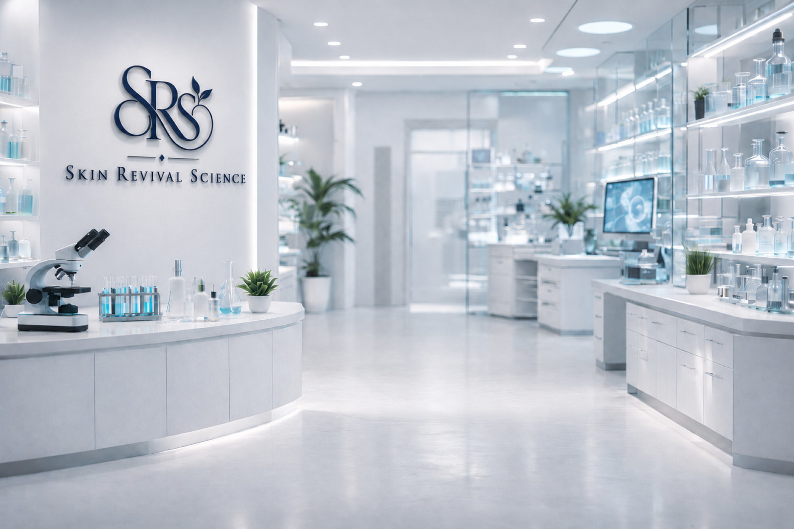 Soft-focus clinical laboratory background